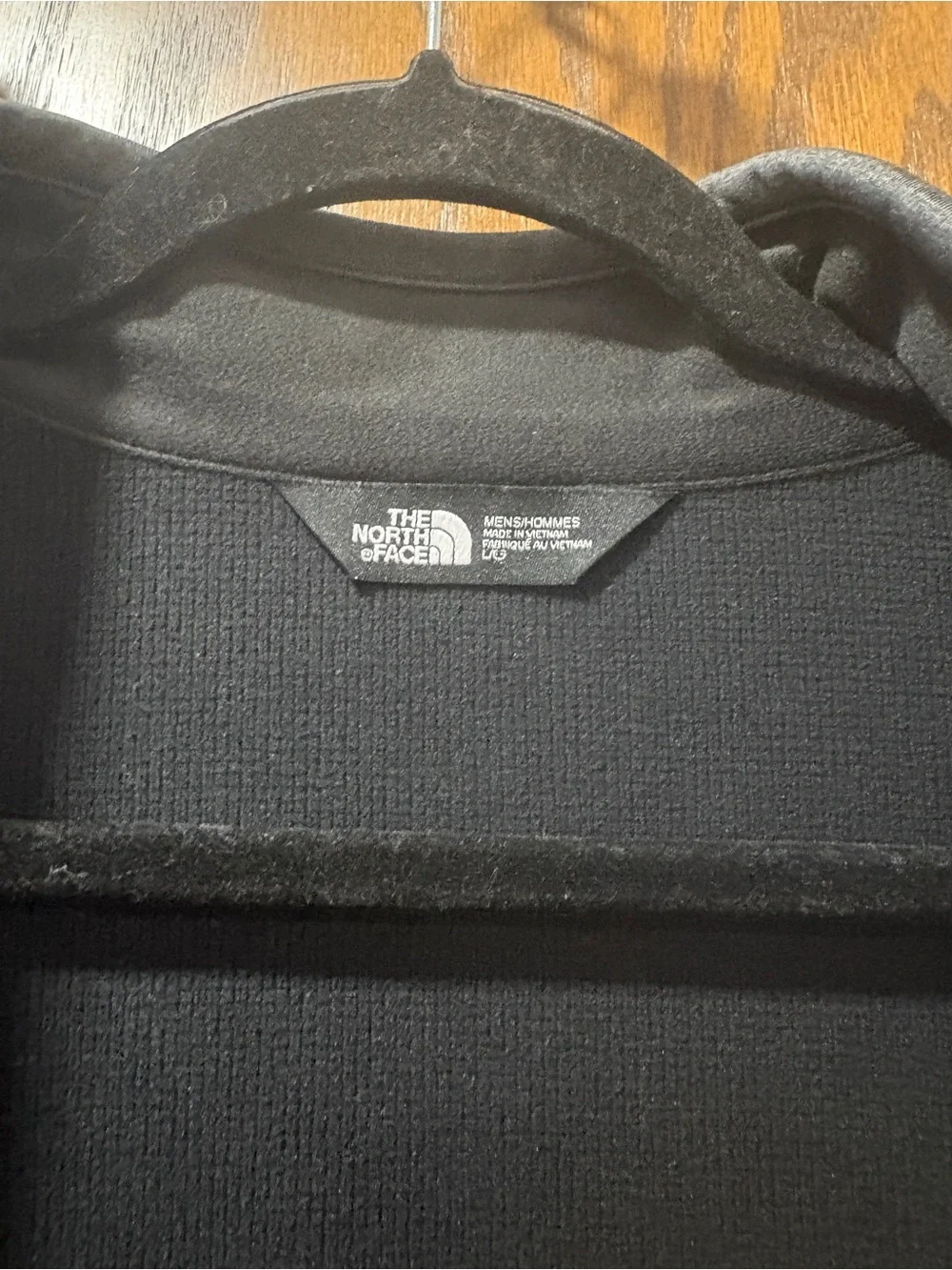 The North Face Ridgewall Soft Shell Charcoal Gray Fleece Vest Dish Logo NF0A3LGZ